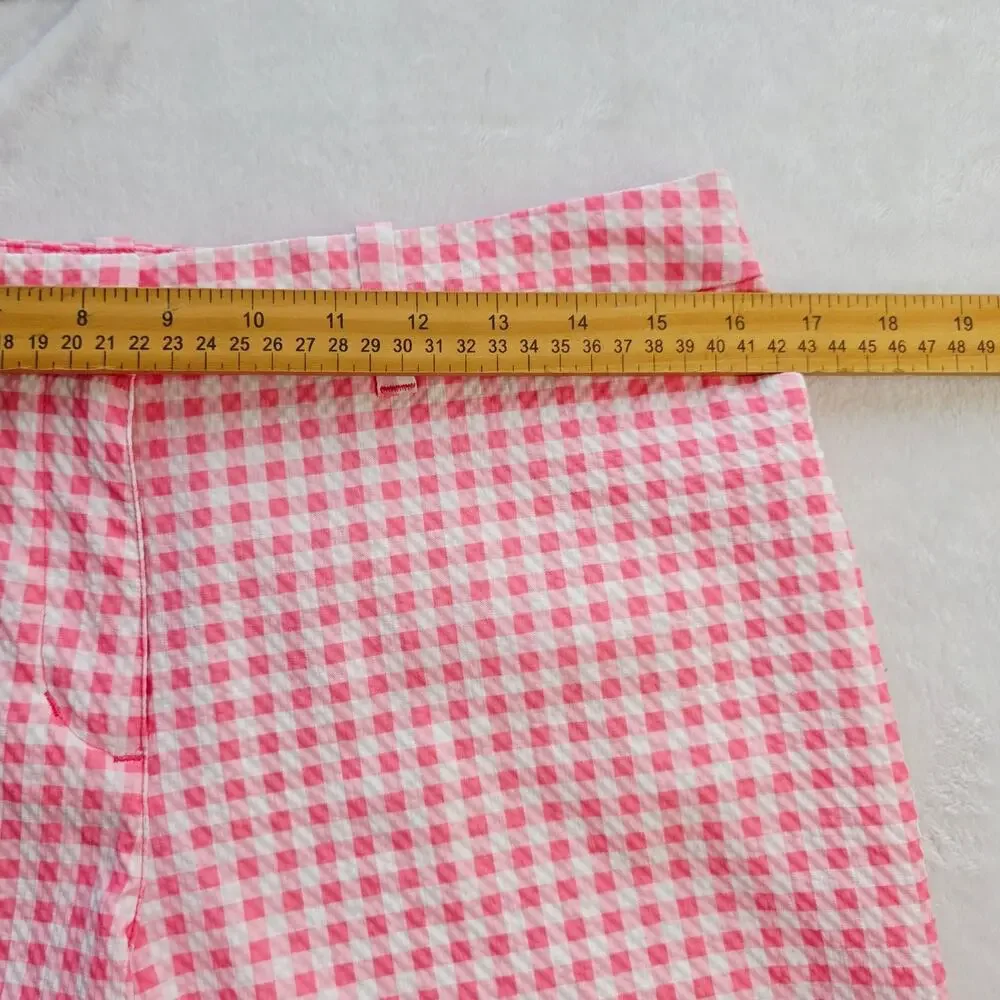 Pro Tour Pink Gingham Shorts Size 8 Golf Coolplay Preppy Coastal Feminine Barbie
